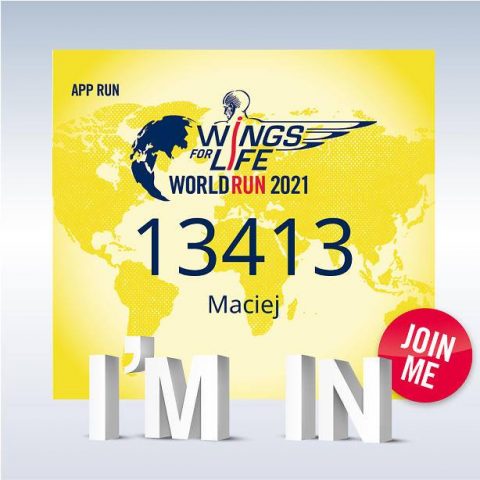Maciej Janowski weźmie udział w „Wings for Life World Run”!