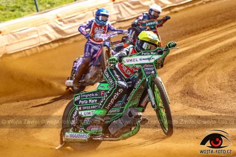 Patryk Dudek na konferencji prasowej przed nadchodzącym meczem ze Spartą Wrocław.