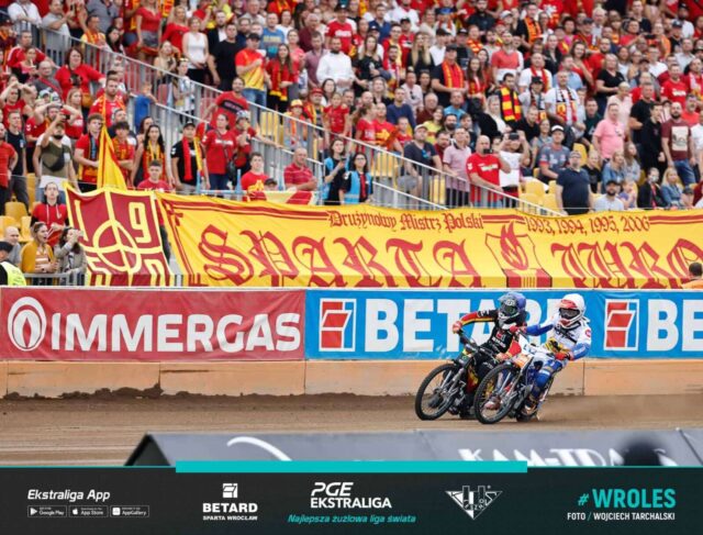 Betard Sparta melduje się w finale! Relacja meczu Betard Sparta Wrocław &#8211; Fogo Unia Leszno 47:43.