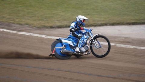 Maksym Drabik coraz szybszy na motorze. Trening w Gdańsku.