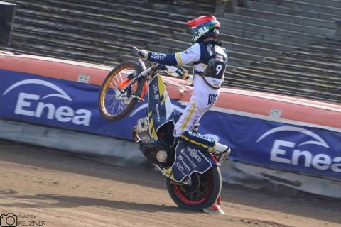 Bartosz Zmarzlik i Mikkel Michelsen po meczu w Gorzowie Wielkopolskim