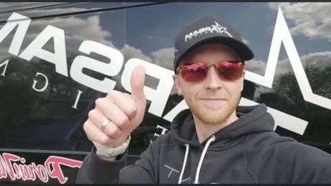 Timo Lahti wita się z Gdańskiem