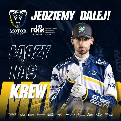 Motor Lublin wraca z akcją #JEDZIEMYDALEJ łączy nas krew! Do zdobycia 200 wejściówek na mecz z Betard Sparta Wrocław