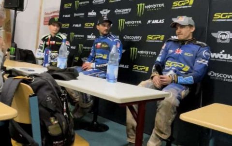 Konferencja po FIM SPEEDWAY GRAND PRIX w Teterow! Patryk Dudek świętuje, Zmarzlik zadowolony! (wideo)