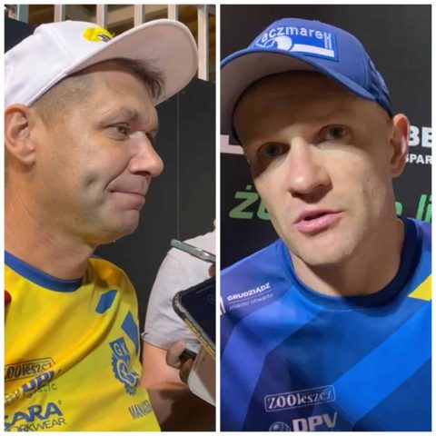 „Wiadomo, że chcieliśmy w tym roku o coś więcej pojechać. Chcieliśmy zdobyć play offy.” – Janusz Ślączka i Krzysztof Kasprzak po meczu we Wrocławiu