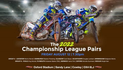 Podano składy na Championship Pairs w Oxfordzie