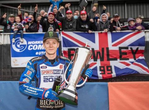 Dan Bewley z kompletem punktów na National Speedway Stadium i złotym medalem! Sukces Brenanna [Indywidualne mistrzostwa Wielkiej Brytanii RELACJA]