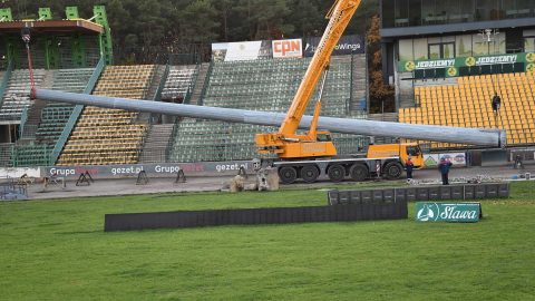 Kibice doczekali się! Trwają prace na stadionie w Zielonej Górze