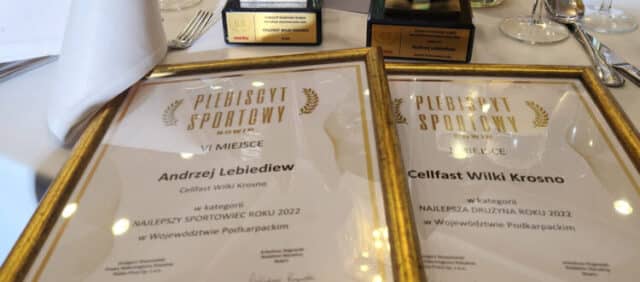 Cellfast Wilki Krosno wybrane na najlepszą drużynę podkarpacia 2022 roku!