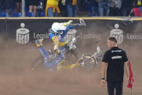 Gorzowski karambol w Lublinie. Woźniak oberwał motocyklem w głowę