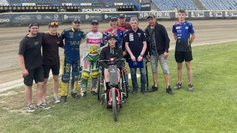 Darcy Ward na treningu w Lesznie. Doglądał swoich rodaków