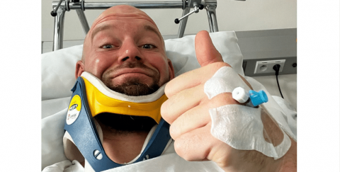 Karambol w Ostrowie kończy się szczęśliwie. Nicolai Klindt wdzięczny niebiosom