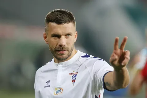 Lukas Podolski pojawił się na finale w Rybniku „Lubię szybkość”