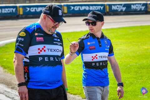 Spięcie zawodników i mechaników Stali Rzeszów. Musiał rozdzielać ich menadżer [WIDEO]