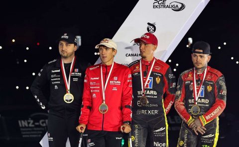 Kapitan Sparty Wrocław krzyczał z bólu po upadku w półfinałowym meczu z Apatorem