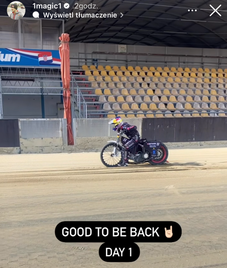 Maciej Janowski i pierwszy jego wyjazd w sezonie 2024 na tor 2 IMG 3850 e1708275101308