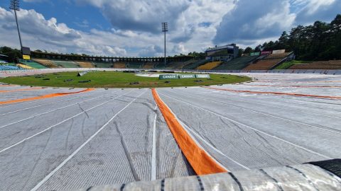 Odwołane spotkanie w Zielonej Górze. Ulewa nawiedziła stadion