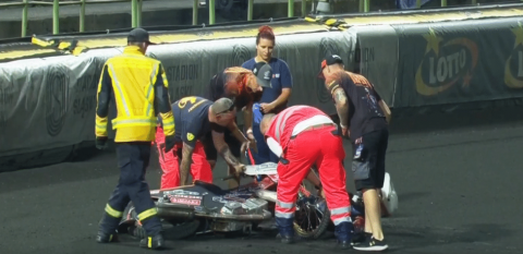 Mikkel Michelsen kontuzjowany?! Upadek i noga zablokowana w motocyklu