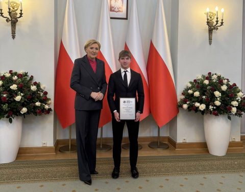 Mateusz Cierniak laureatem specjalnej nagrody! Wyróżnienie odbierał w Pałacu Prezydenckim
