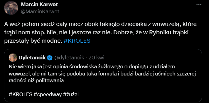 Żużel. Kontrowersje, dawka śmiechu i rozważań! Najciekawsze wpisy tego weekendu 5 obraz 2025 04 21 181412248