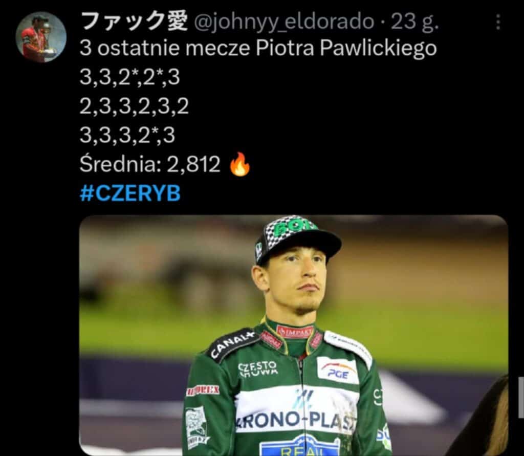 Żużel. Kontrowersje w Częstochowie i niełapalny Piotr Pawlicki. Najciekawsze wpisy minionego weekendu! 5 8ef0474e 3b07 4f41 8e10 a6d31184a43d