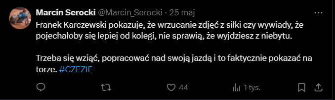 Żużel. Przegląd żużlowego środowiska. Świetna postawa Kowalskiego i Drabika 1 obraz 2025 05 26 212234868