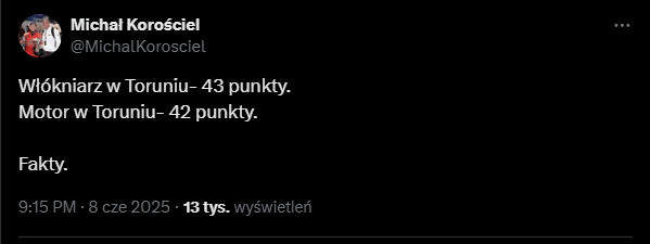 Żużel. Wyśmienity Huckenbeck, wiele źle kończących się upadków, a to nie wszystko. Najciekawsze wpisy tygodnia! 4 obraz 2025 06 09 200656821