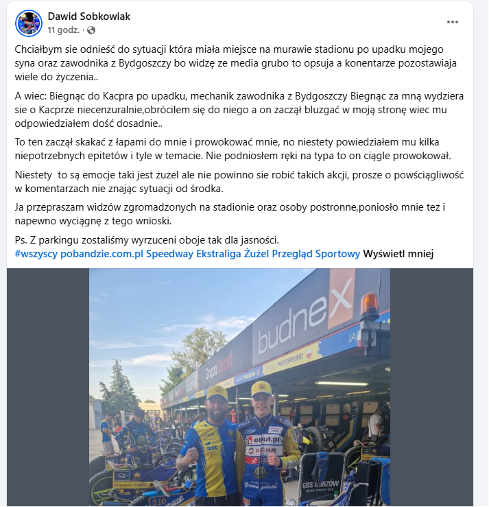 Żużel. Kacper Sobkowiak w centrum burzy. Ojciec zabrał głos po awanturze w Gorzowie 3 image 5