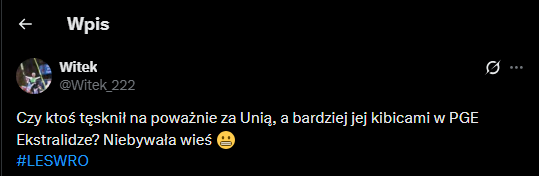 Żużel. Przegląd żużlowego internetu po weekendzie 3 Zrzut ekranu 2026 07 06 170600
